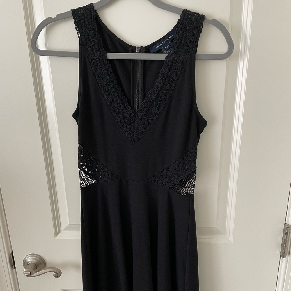 French Connection Black Lace Dress, size 4